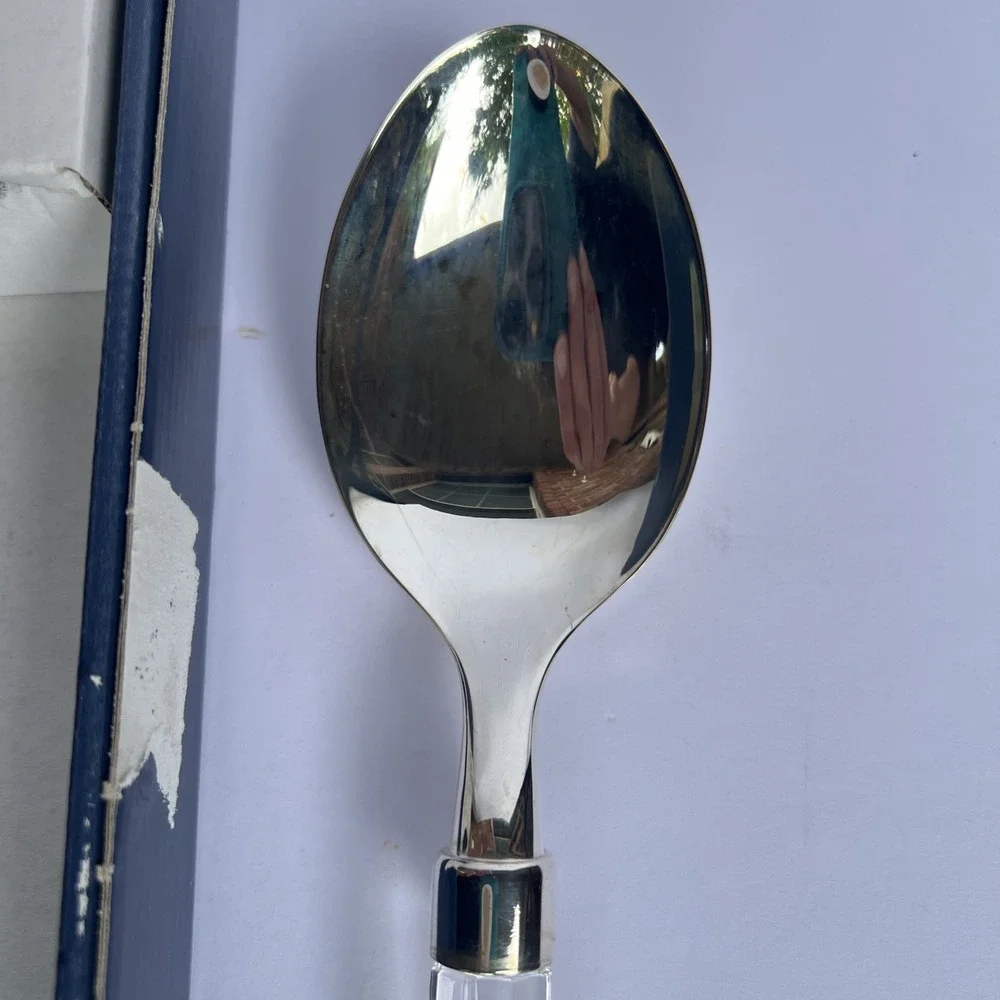 Towle Lead Crystal Serving Spoon 10